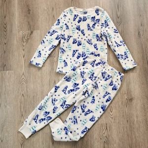 Kids wolf and pine trees cozy pajamas set - cat and jack